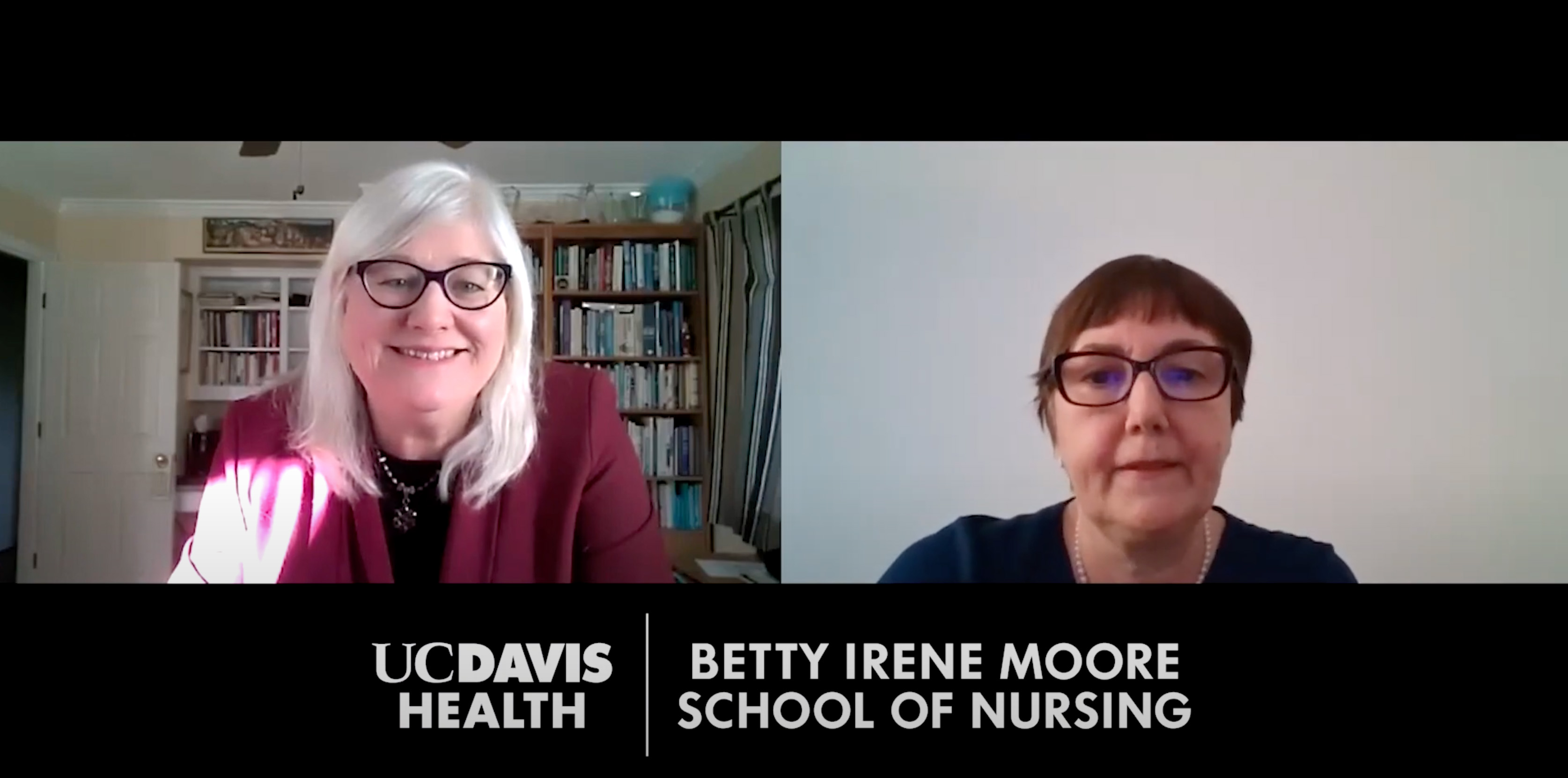 Video image of Heather Young and Janice Bell, researchers